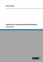 Verfahren zur Analyse der Kaufentscheidung 3640257286 Book Cover