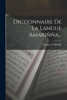 Dictionnaire de la Langue Amaria... 1016881215 Book Cover