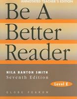 Be a Better Reader Sixth Editon/Level E 0835919285 Book Cover