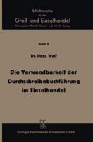 Die Verwendbarkeit Der Durchschreibebuchfuhrung Im Einzelhandel 3663147134 Book Cover