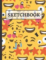 Sketchbook: Emoji Drawing Book to Practice Sketching, Drawing, Writing and Creative Doodling for Kids 1095858173 Book Cover