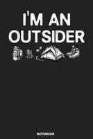 Notebook: Outsider Outdoors Camping Hiking Black Design 108925671X Book Cover