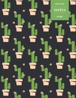 Wide Ruled Notes 110 Pages: Cactus Notebook for Kids, Teens and Students - Succulent Llama Pattern 1693908115 Book Cover