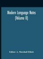 Modern Language Notes 9354188362 Book Cover