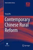 Contemporary Chinese Rural Reform 9811357242 Book Cover