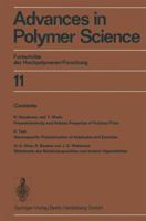 Advances in Polymer Science, Volume 11: Fortschritte Der Hochpolymeren-Forschung 3662155648 Book Cover