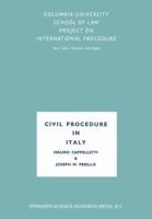 Civil Procedure in Italy (Columbia University School of Law Project on International Procedure) 9401758255 Book Cover