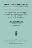 Zur Entstehung Des Neurogen Ausgelosten Akuten Lungenodems Und Der Akuten Magen-Darm-Blutungen 354003319X Book Cover