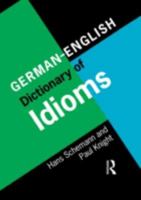 German/English Dictionary of Idioms 036758106X Book Cover