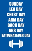 Leg Day: Weekly Workout log book - 52 pages 1699171629 Book Cover