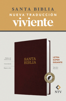 Santa Biblia Ntv, Letra S�per Gigante (Letra Roja, Tapa Dura, Vino Tinto, �ndice) 1496450248 Book Cover