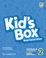 Kid's Box New Generation Level 2 Activity Book with Home Booklet and Digital Pack English for Spanish Speakers 8413225108 Book Cover