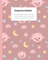 Composition Notebook: Cute Pig Animal Paperback Wide Ruled Notebook lined Journal For Teens Students Girls And Teachers .... For Writing And Taking Notes. 1692470957 Book Cover