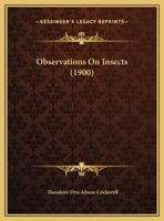 Observations On Insects 1342909151 Book Cover