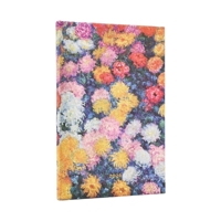 2026 Monet's Chrysanthemums Maxi 12-month Vertical Hardcover Flexi Day Planner 2026 (Elastic Band Closure) 0349707928 Book Cover