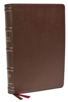 NKJV, Large Print Verse-by-Verse Reference Bible, Maclaren Series, Genuine Leather, Brown, Comfort Print: Holy Bible, New King James Version 078524218X Book Cover