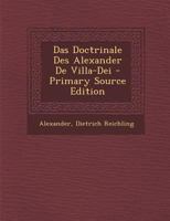 Das Doctrinale Des Alexander De Villa-Dei 1016004702 Book Cover