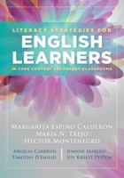 Literacy Strategies for English Learners in Core Content Secondary Classrooms 1936763214 Book Cover