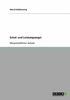 Schul- und Leistungsangst 3638643522 Book Cover