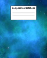 Composition Notebook: Blue & Green Space 1691325090 Book Cover