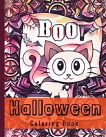 Halloween Coloring Book: A Halloween Coloring Book for teens. A gifts with Fun, Easy, Stress Relief, and Relaxing Coloring Pages B08H6QDWNY Book Cover