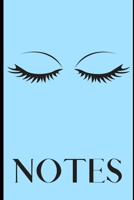 Notes: : Cute Pale Blue College Lined Journal With Eyelashes: This is a fun eyelash notebook you can use for school, journaling, gratitude lists, home, office, school, and more. 1692649809 Book Cover