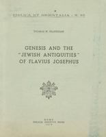 Genesis and Jewish Antiquities of Flavius Josephus 8876533354 Book Cover