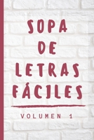 Sopa de Letras de Bolsillo: Sopa de Letras Fáciles - Volumen 1 B08B3889Q9 Book Cover