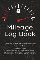 Mileage Log Book: IRS-Compliant Tracker for Business, Medical, Charity and Church Miles | Vehicle Expense Log with Odometer and Trip Record for Tax-Deductible Miles 1960427466 Book Cover