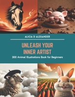 Unleash Your Inner Artist: 300 Animal Illustrations Book for Beginners B0CTJZNCBK Book Cover