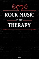 Rock Music is my Therapy Planner: Rock Music Heart Speaker Music Calendar 2020 - 6 x 9 inch 120 pages gift 1661637973 Book Cover