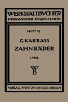 Zahnrader: Erster Teil: Aufzeichnen Und Berechnen 3709152143 Book Cover