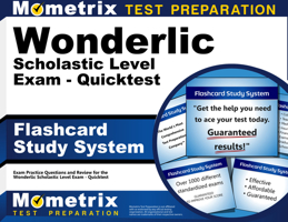 Flashcard Study System for the Wonderlic Scholastic Level Exam - Quicktest (ebook download): Wonderlic Exam Practice Questions & Review for the Wonderlic Scholastic Level Exam - Quicktest 1516703650 Book Cover