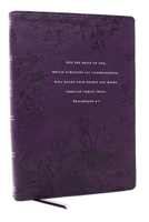 Peace of God Bible: Discover and Experience God's Shalom Throughout the Bible (Nkjv, Purple Leathersoft, Red Letter, Comfort Print) 1400335019 Book Cover