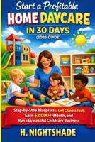 Start a Profitable Home Daycare in 30 Days (2026 Guide): Step-by-Step Blueprint to Get Clients Fast, Earn $2,000+/Month, and Run a Successful Childcare Business from Home (The Problem Solver Series) B0GVZKBZCD Book Cover