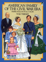 American Family of the Civil War Era Paper Dolls in Full Color 048624833X Book Cover
