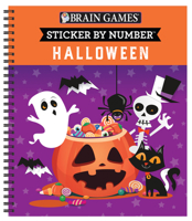 Brain Games - Sticker by Number: Halloween 1645584968 Book Cover