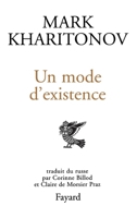 Un mode d'existence 221303169X Book Cover