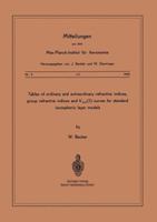 Tables of Ordinary and Extraordinary Refractive Indices, Group Refractive Indices and h'o,x(f)-Curves for Standard Ionospheric Layer Models 3540025804 Book Cover