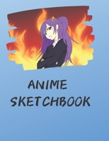 Anime Sketchbook: Just a girl who loves anime-Comic Manga Anime- Anime Drawing Book -Artist Gift -anime gifts -manga paper -anime artbook-manga sketchbook-100 Pages, 8.5x11 1660198011 Book Cover