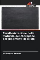 Caratterizzazione della maturità del cherogene per giacimenti di scisto (Italian Edition) 6208835526 Book Cover