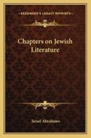 Chapters on Jewish Literature 1544607903 Book Cover