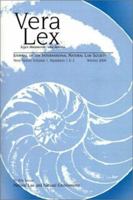 Vera Lex: Journal of the International Natural Law Society 0944473539 Book Cover