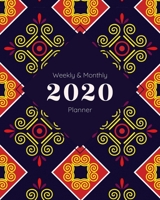 2020 Weekly & Monthly Planner: Navy Spice 8"x10" (20.32cm x 25.4cm) Jan 1, 2020 to Dec 31, 2020: Weekly & 12 Month Planner + Calendar View Notebook Schedule Organizer 1702658406 Book Cover