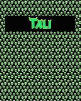 120 Page Handwriting Practice Book with Green Alien Cover Tali: Primary Grades Handwriting Book 1097635643 Book Cover