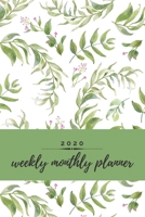 2020 Weekly Monthly Planner: Floral Weekly & Monthly Calendar for 2020 With Extra Space For Notes Watercolor Notebook for Women 136 pages 6x9 1671027159 Book Cover