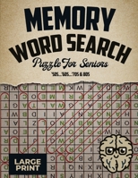 Large Print Memory Word Search Puzzles For Seniors: A Collection of Nostalgic and Relaxing Wordfind Games about Past Events for Adults and Seniors 1956677569 Book Cover