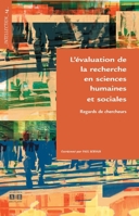 L'évaluation de la recherche en sciences humaines et sociales: Regards de chercheurs (Intellection) (French Edition) 2806100232 Book Cover