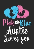 Pink or Blue Auntie Loves You: Baby Shower GuestBook ,Welcome New Baby with Gift Log ... Prediction, Advice Wishes, Photo Milestones 1673661041 Book Cover