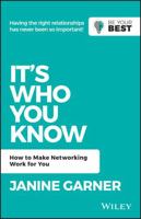 It's Who You Know: How to Make Networking Work for You 0730369536 Book Cover